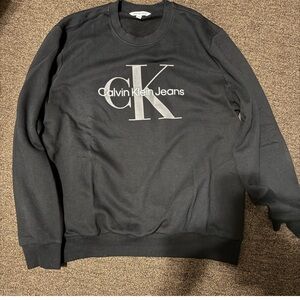Calvin Klein Men's Black Crewneck Sweater